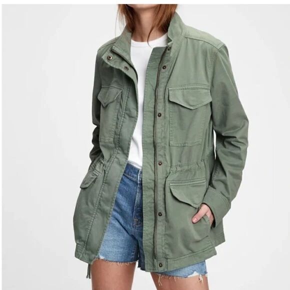 Gap Green Utility Jacket size Small - Picture 2 of 9